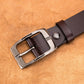 Cow Leather Belt Men With Anti-Scratch Buckle Coffee