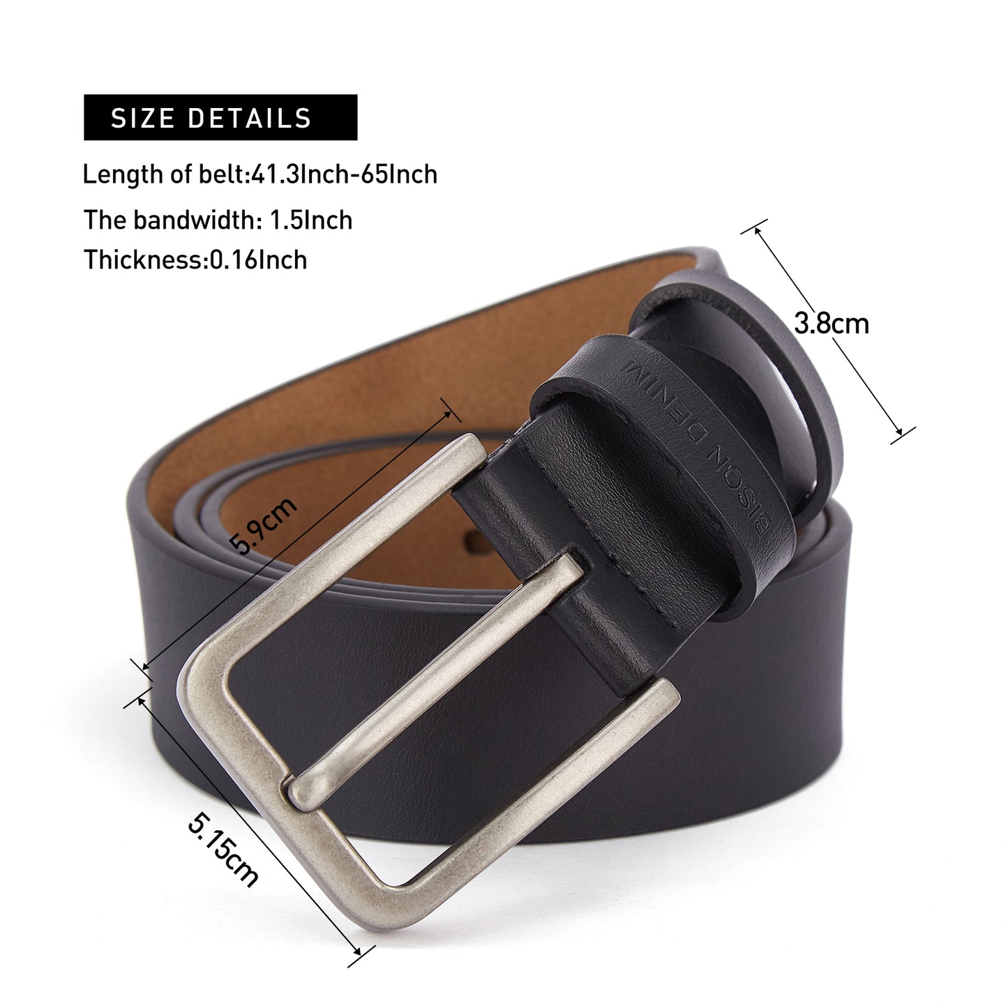 Classic Single Pin Buckle Belt Black