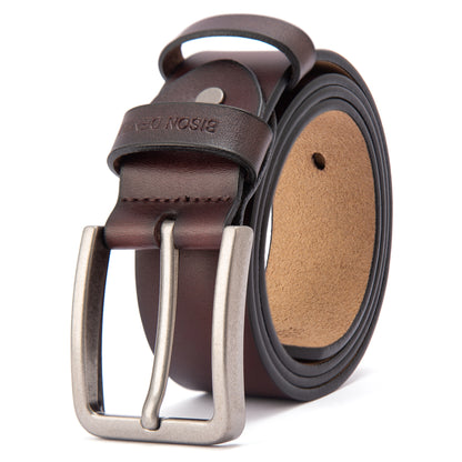 Classic Single Pin Buckle Belt Coffee