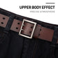 Double Prong Square Buckle Belt Coffee