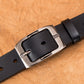 Cow Leather Belt Men With Anti-Scratch Buckle Black