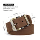 Mens Leather Belt Full Grain-Golden Buckle