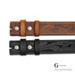 Western Leather Belts without Buckle Brown