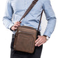Leather Messenger Bag-Rustic Brown