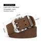 Mens Leather Belt Full Grain-Double Prong